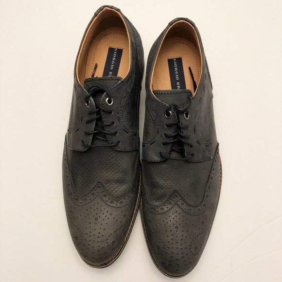 Giorgio Brutini Other - Giorgio Brutini Men's Brogue Wingtip Dress Shoes Size 11.5 Leather Gray Blue